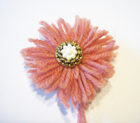 unikatissima Fringed Button
